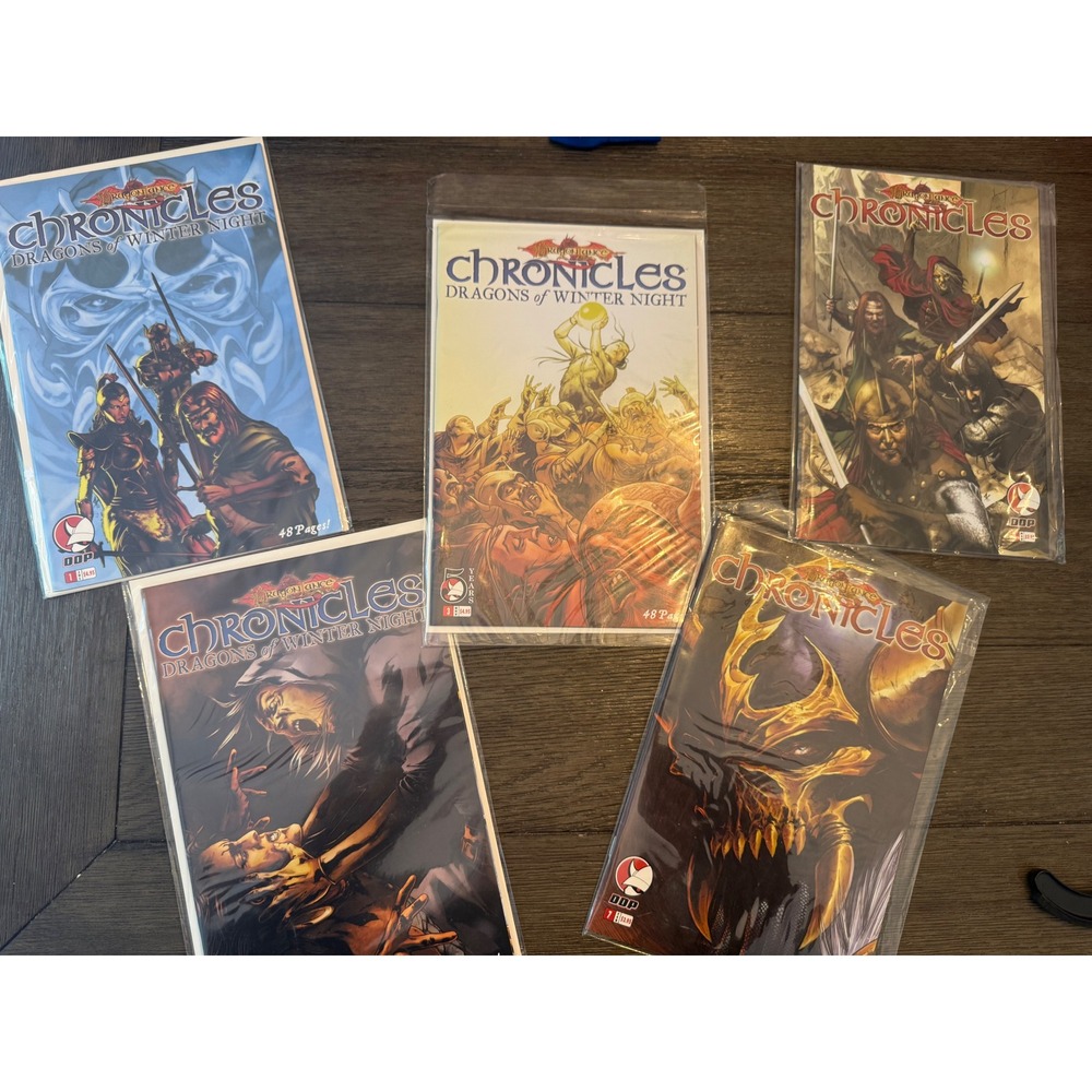 Dragonlance Chronicles Comic Book Lot Unisex Mixed Size Dragons of Winter Night
